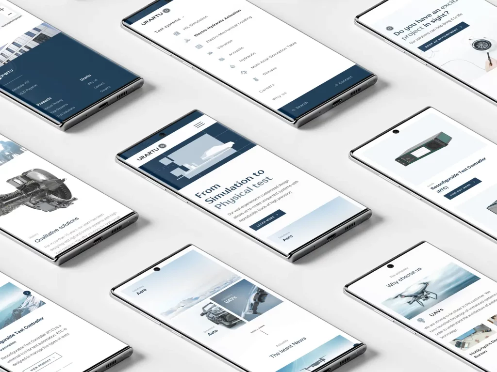 Combien coute un site internet, mockups d'un site en exemple.