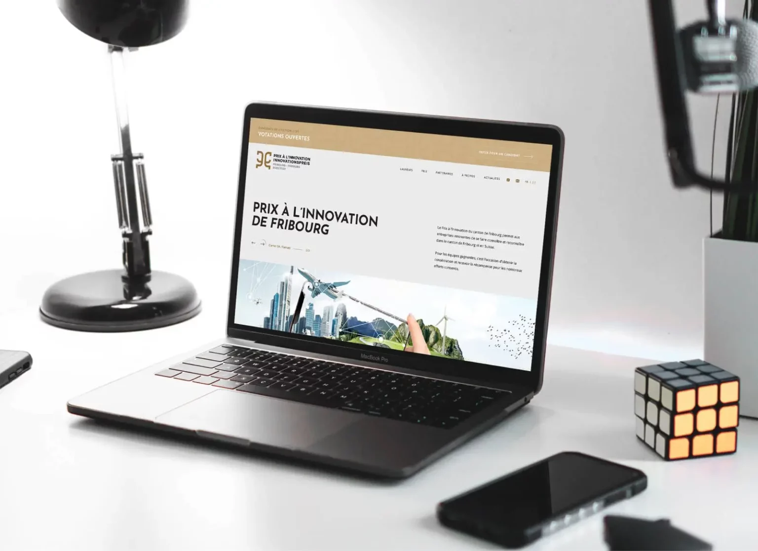 Site internet du prix à l'innovation à Fribourg.