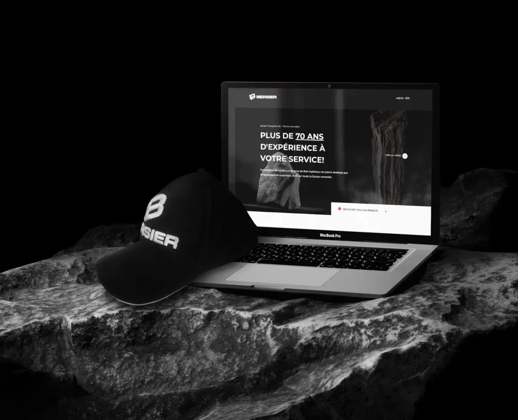 Création site internet de Bersier Transports SA à Fribourg.