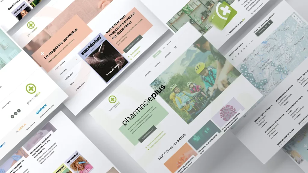 Site internet de PharmaciePlus SA à Fribourg.