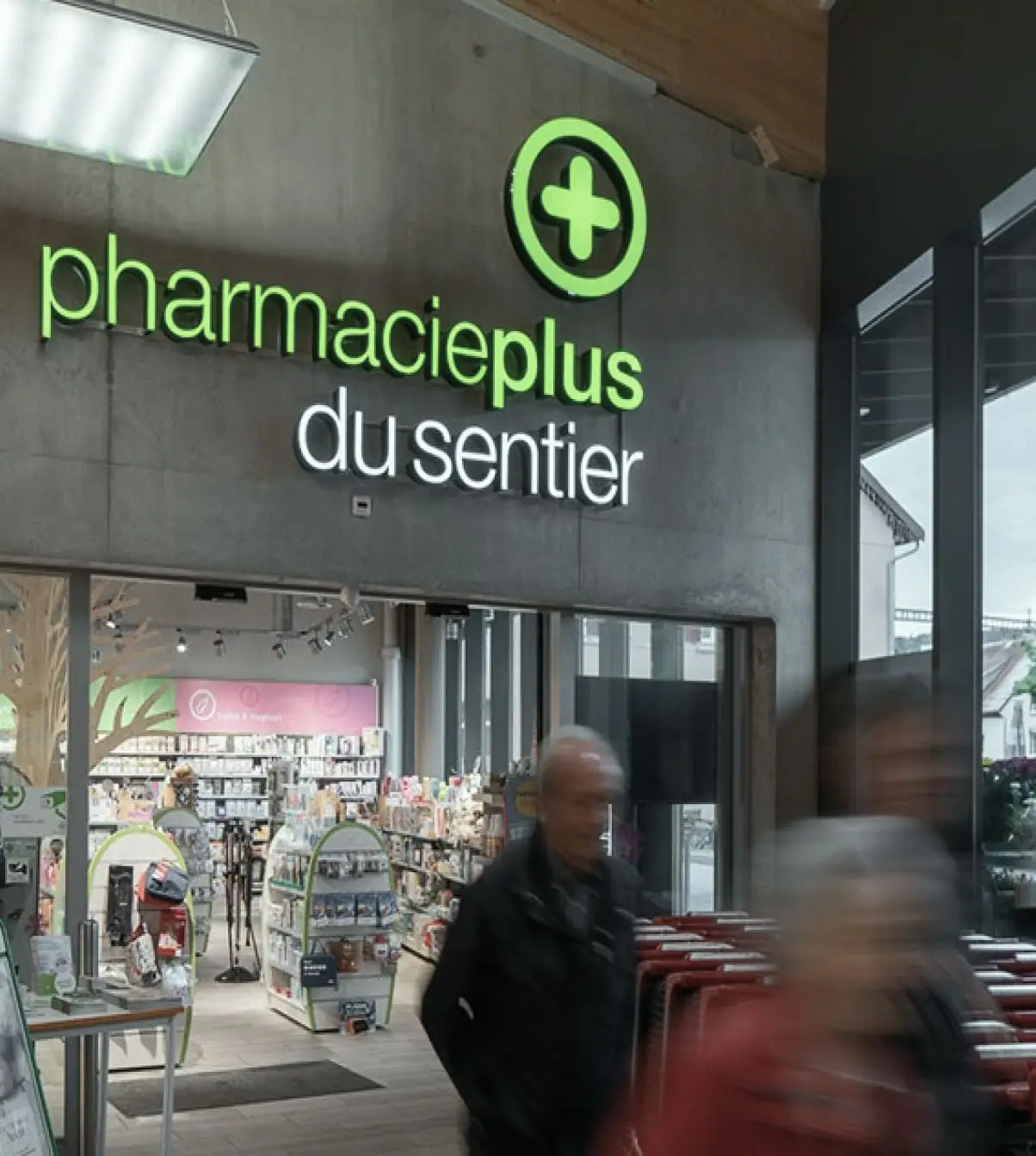 Projet PharmaciePlus SA de l'agence de communication.