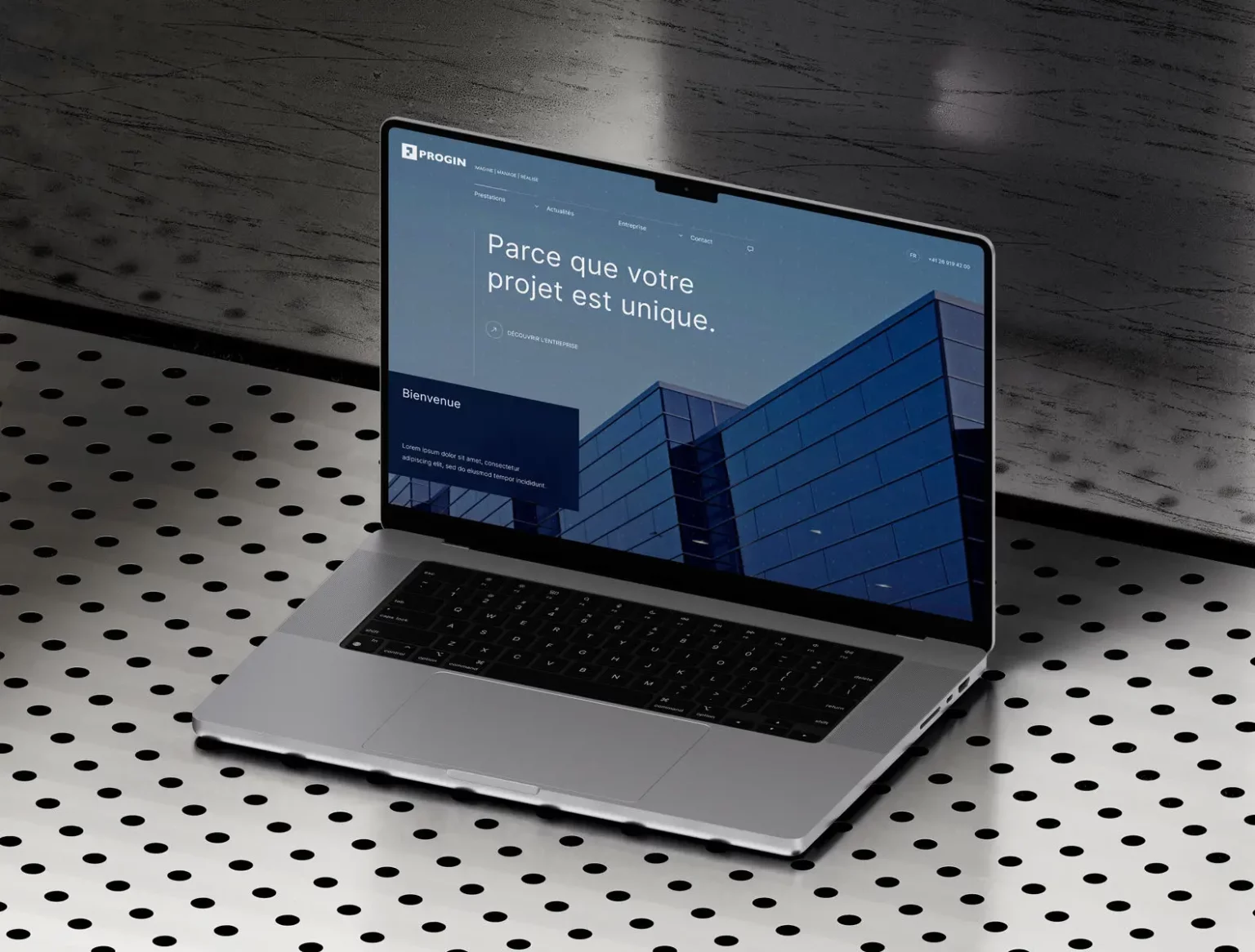 Création site internet de Progin SA à Fribourg.