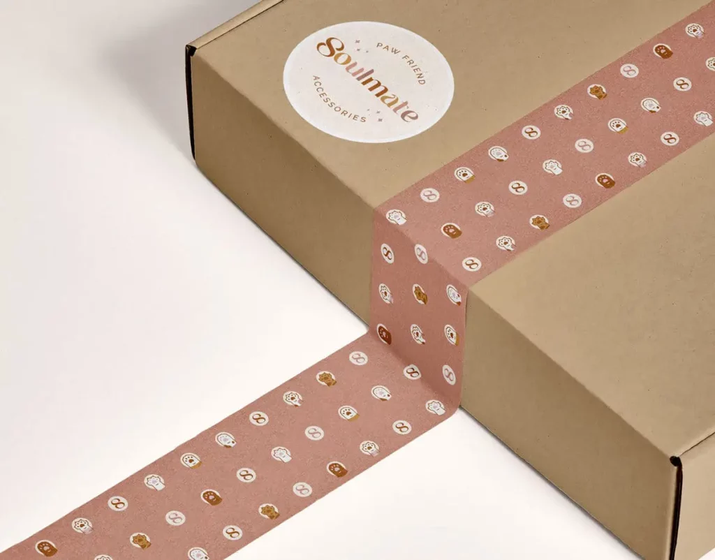 Projet d'une graphiste, fribourg, design de la boîte de Soulmate.